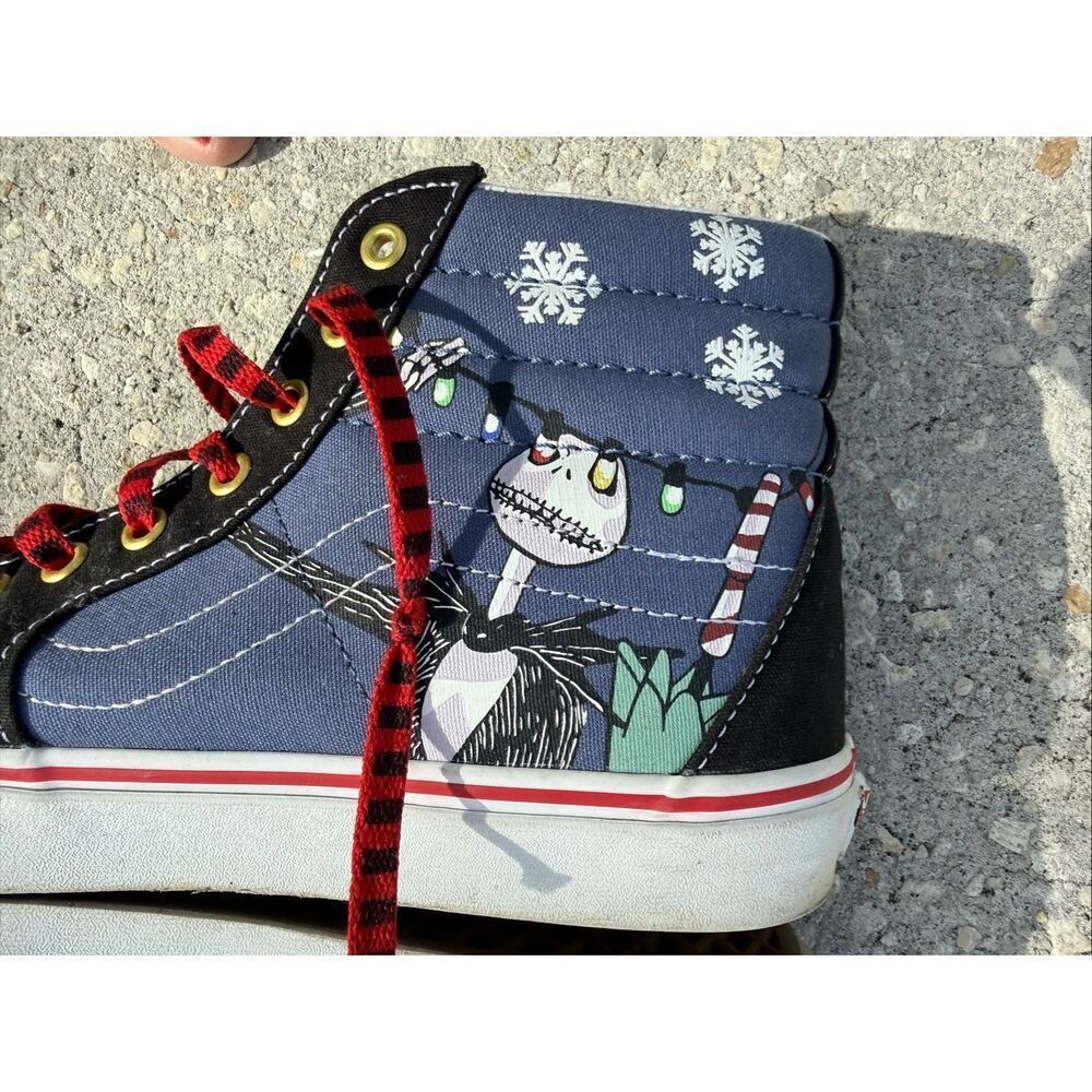 Vans Men's Size 10 Nightmare Before Christmas Sk8 High Shoes Jack Skellington - Picture 8 of 16